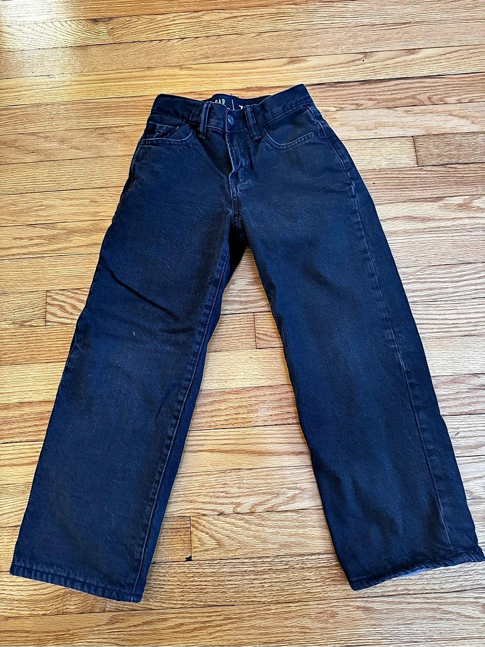 Gap '90s Loose Kids Fleece-Lined Black Jeans Boys Size 7